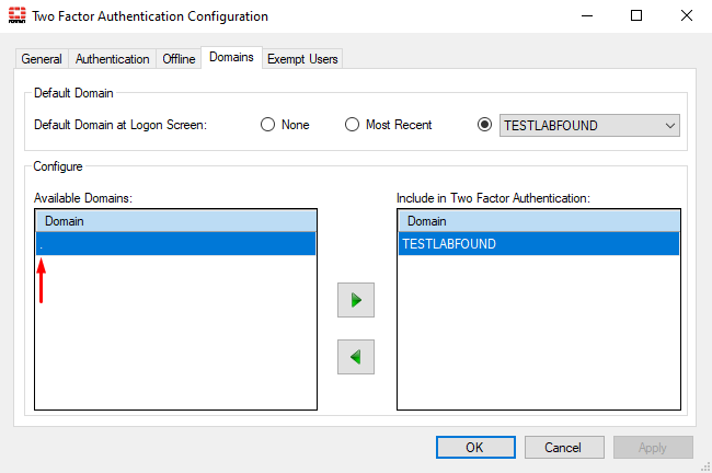 Local users not included for 2FA on FortiAuthenticator agent