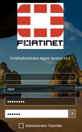 Testing local user authentication login with OTP on FortiAuthenticator Agent