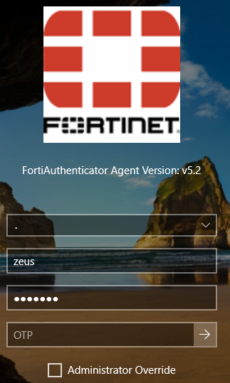 Testing local user on FortiAuthenticator agent