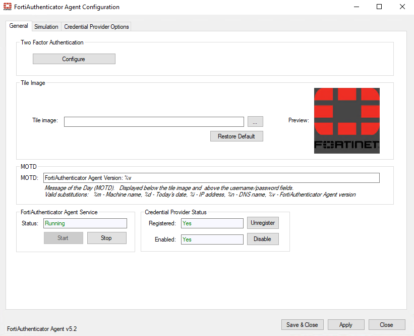 FortiAuthenticator Windows Agent Configuration