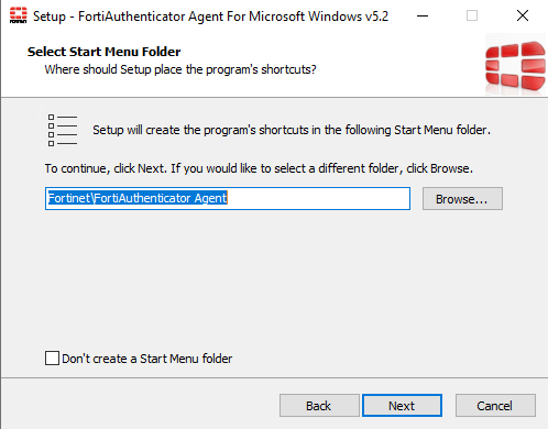 FortiAuthenticator Windows Agent Install - Step 3
