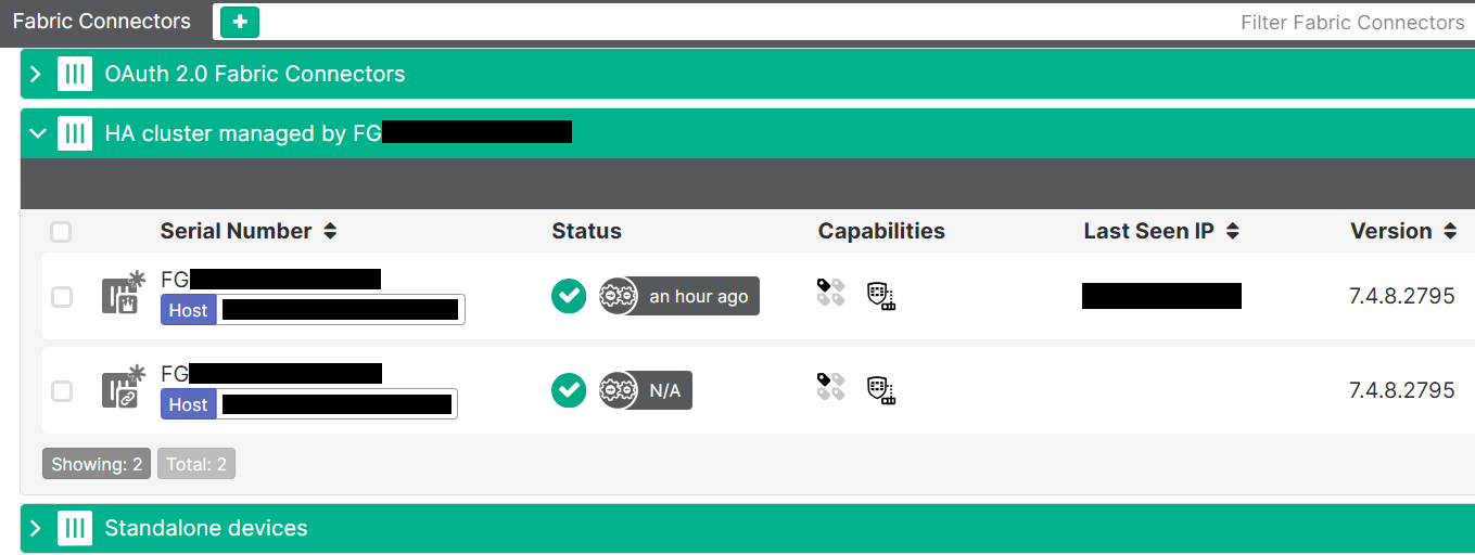 EMS Fabric Devices - FortiGate in High Availability