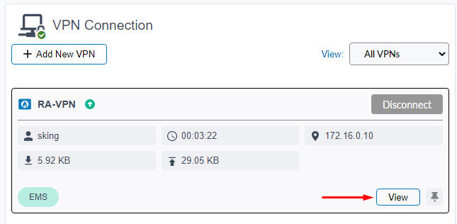 Connected to IPsec VPN dialup on FortiClient