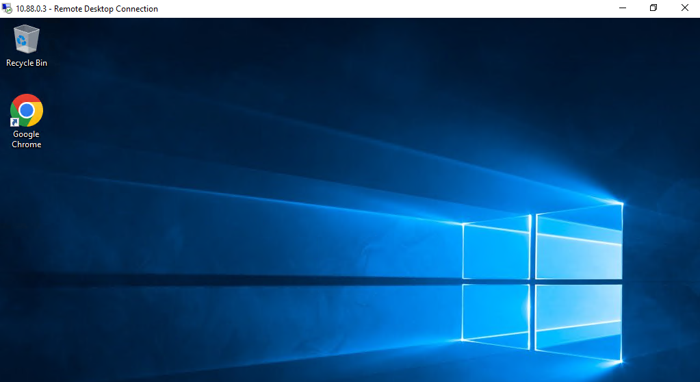 Testing ZTNA TFAP RDP service from Windows client succeeded
