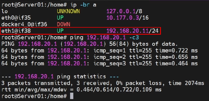 FortiGate Test 1 VLAN Server