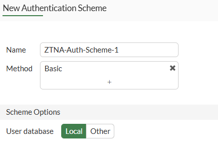 ZTNA Access Proxy with Local User Authentication