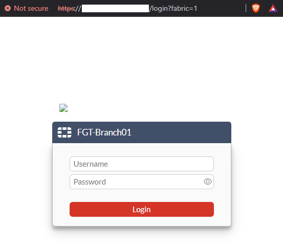 FortiGate login credentials for authorization on FortiManager