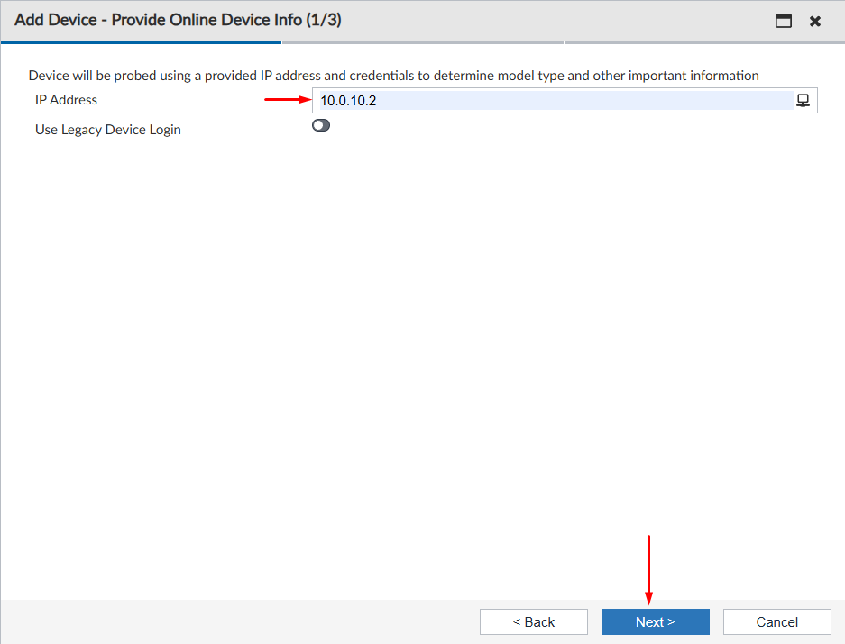 Provide Online device info on FortiManager